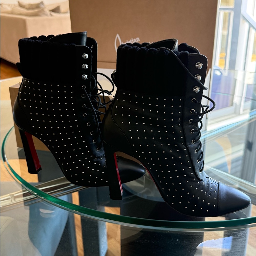 Black Studded Ankle Boots